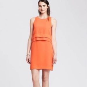 BANANA REPUBLIC summer dress, bright orange, petite, size 0P